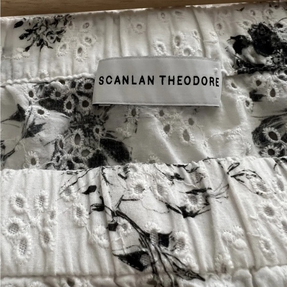 SCANLAN THEODORE - OFF THE SHOULDER - FLORAL PRINT - TIE DETAIL BLOUSE - S S/M - Picture 7 of 10